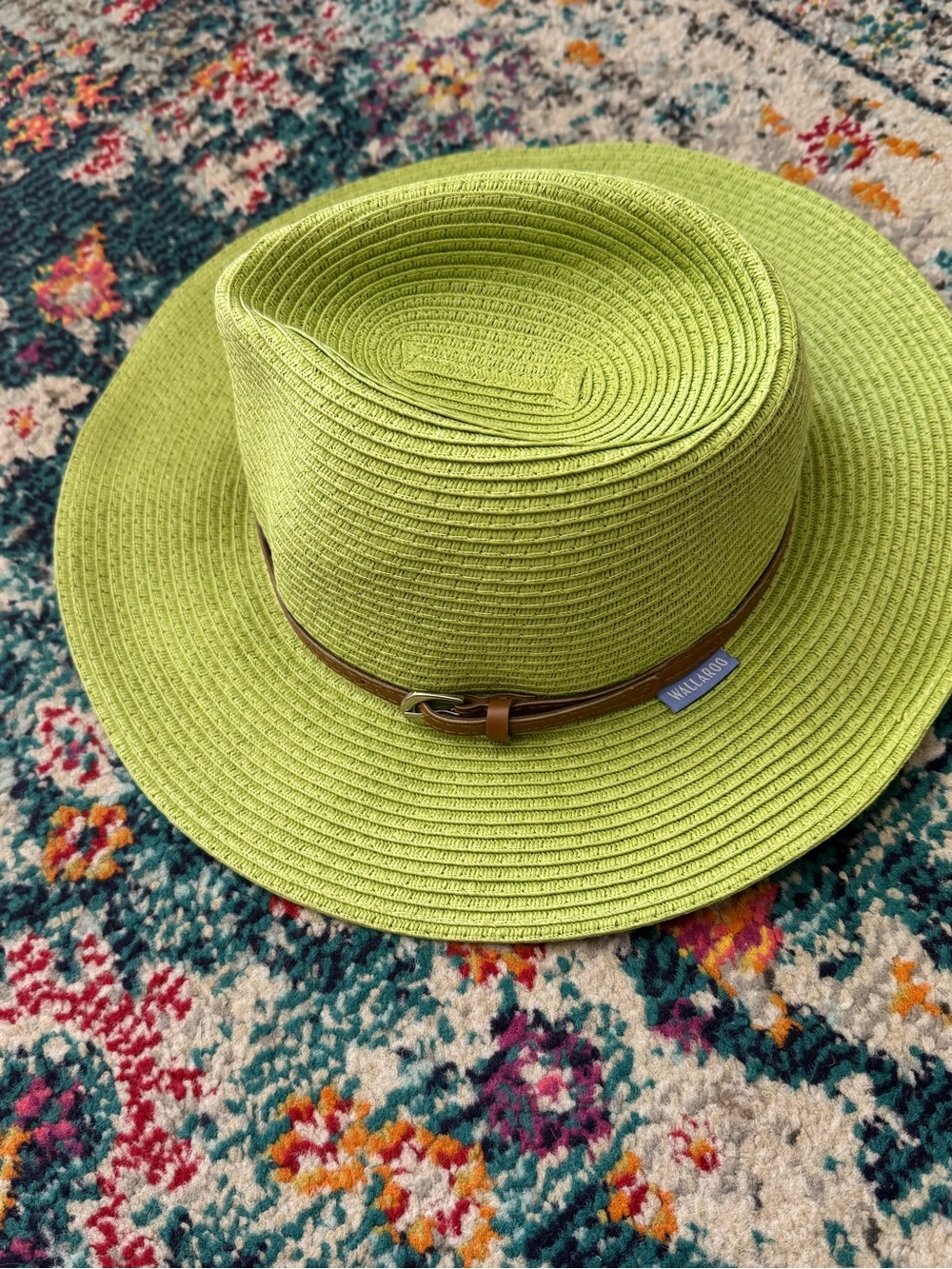 WALLAROO Sun Protection Hat NAPLES Fedora Sun UPF50+ PACKABLE Travel-Light Green